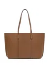 Tory Burch Ory Burch Grained Leather Tote Bag In Brown