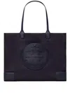 Tory Burch Ella Mini Recycled Nylon Tote Bag In Blue