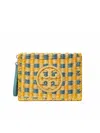 Tory Burch Ella Hand-crocheted Pouch In Multi