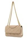 Tory Burch Fleming Soft Shoulder Bag In Nude