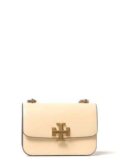 Tory Burch Small Eleanor Leather Crossbody Bag In Beige