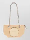 Tory Burch Oval Shape Chain Strap Dual Handles