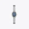 Tory Burch Oval Watch In Silver