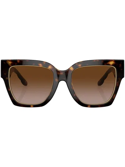 Tory Burch Oversize-frame Sunglasses In Brown