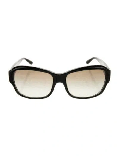 Pre-owned Tory Burch Oversize Gradient Sunglasses In Black