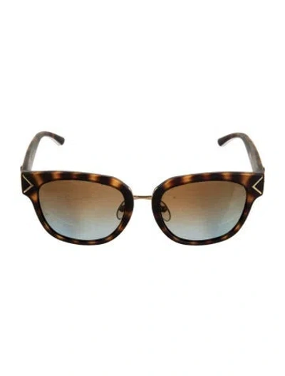 Pre-owned Tory Burch Oversize Gradient Sunglasses In Brown