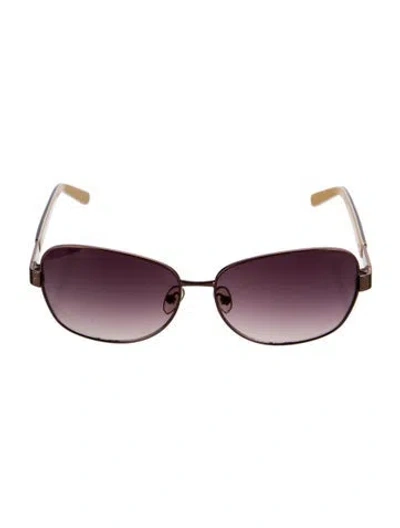 Pre-owned Tory Burch Oversize Gradient Sunglasses In Brown