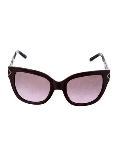 Pre-owned Tory Burch Oversize Gradient Sunglasses In Multi
