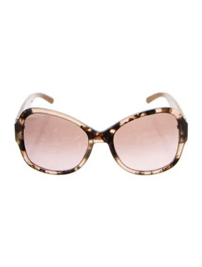 Pre-owned Tory Burch Oversize Gradient Sunglasses In Neutral