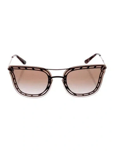 Pre-owned Tory Burch Oversize Gradient Sunglasses In Pink