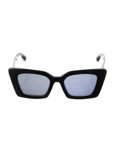 Pre-owned Tory Burch Oversize Tinted Sunglasses In Black