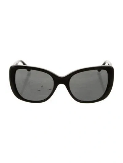 Pre-owned Tory Burch Oversize Tinted Sunglasses In Black