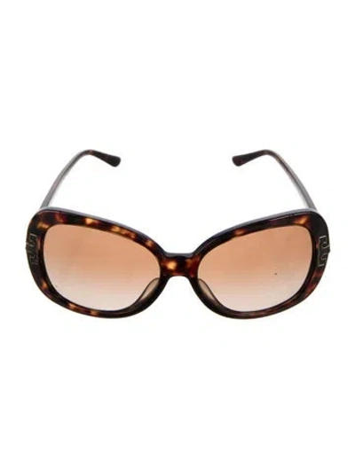 Pre-owned Tory Burch Oversize Tinted Sunglasses In Brown