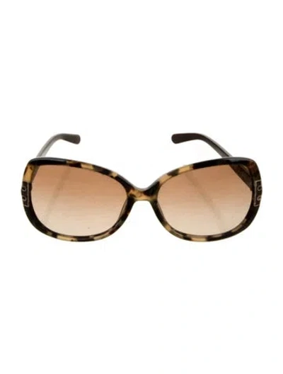Pre-owned Tory Burch Oversize Tinted Sunglasses In Brown