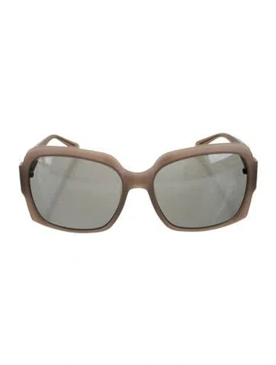 Pre-owned Tory Burch Oversize Tinted Sunglasses In Gray