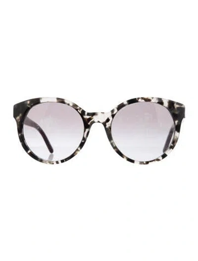 Pre-owned Tory Burch Oversize Tinted Sunglasses In Gray