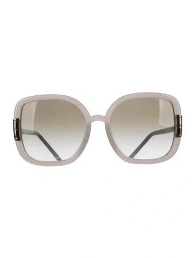 Pre-owned Tory Burch Oversize Tinted Sunglasses In Grey