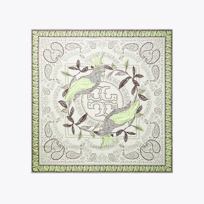 Tory Burch Oversized Cockatoo Bandana Square Scarf