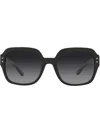 Tory Burch Oversized-frame Sunglasses In Black