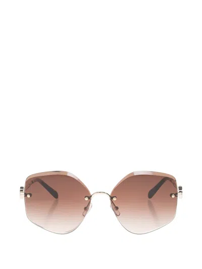 Tory Burch Oversized-frame Sunglasses In Pink