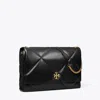 Tory Burch Oversized Kira Diamond Quilt Shoulder Bag In Black