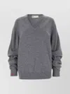 Tory Burch Gathered Sleeves Sweater In Grey