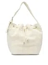 Tory Burch Oversized Terry Bucket Bag In White