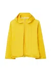Tory Burch Oversized Waxed Canvas Jacket In Yellow