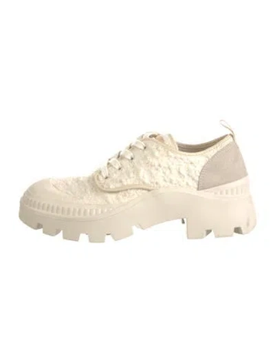 Pre-owned Tory Burch Oxfords In Neutrals