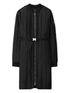 Tory Burch Nylon Padded Quilt Coat In Black