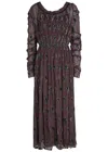 Tory Burch Paisley-print Midi Dress In Brown