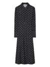 Tory Burch Paisley-print Belted Shirtdress In Blue
