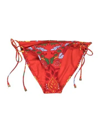 Pre-owned Tory Burch Paisley Print Bottoms In Orange