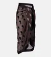 Tory Burch Paisley Silk-blend Beach Cover-up In Brown