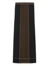 Tory Burch Panelled Midi Skirt In Multi