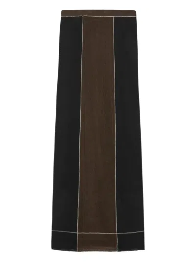 TORY BURCH PANELLED MIDI SKIRT