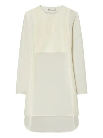 Tory Burch Panelled Tunic In White