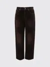 Tory Burch Jeans  Woman Color Brown In Brown