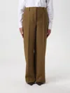 Tory Burch Pants  Woman Color Green In Green