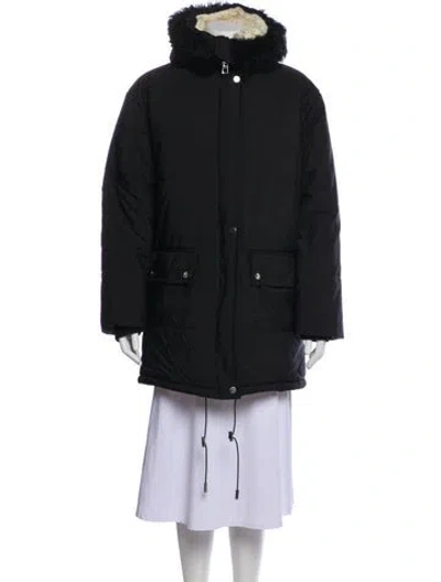 Pre-owned Tory Burch Parka In Black