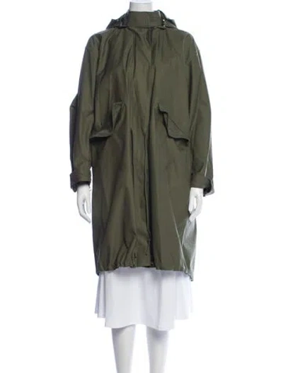 Pre-owned Tory Burch Parka In Green