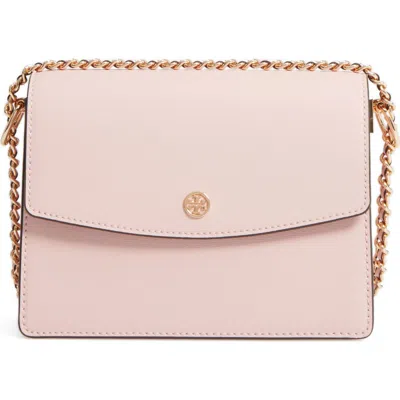 Tory Burch Parker Leather Shoulder/crossbody Bag In Pink