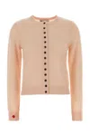 Tory Burch Pastel Pink Cashmere Blend Cardigan In Pink