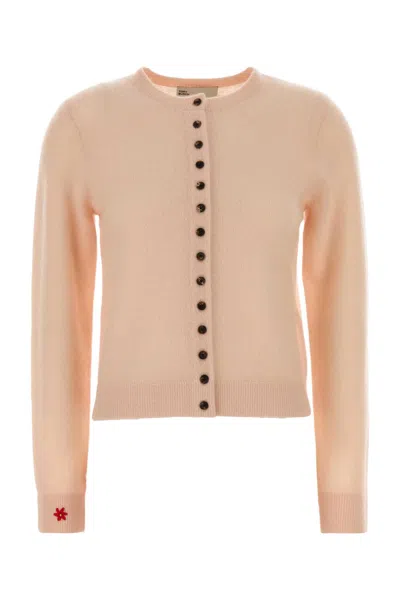 TORY BURCH PASTEL PINK CASHMERE BLEND CARDIGAN