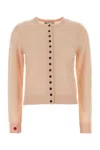Tory Burch Pastel Pink Cashmere Blend Cardigan In Neutral