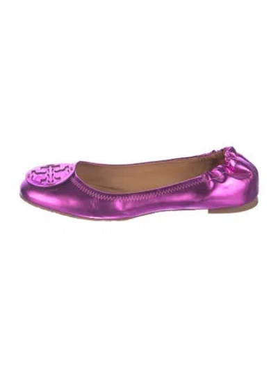 Pre-owned Tory Burch Patent Leather Ballet Flats