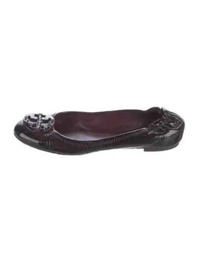 Pre-owned Tory Burch Patent Leather Ballet Flats In Multi