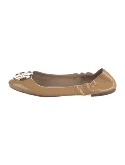 Pre-owned Tory Burch Patent Leather Ballet Flats In Multi