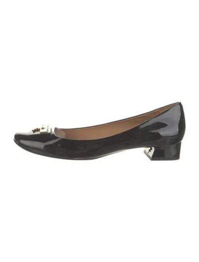 Pre-owned Tory Burch Patent Leather Ballet Flats In Multi