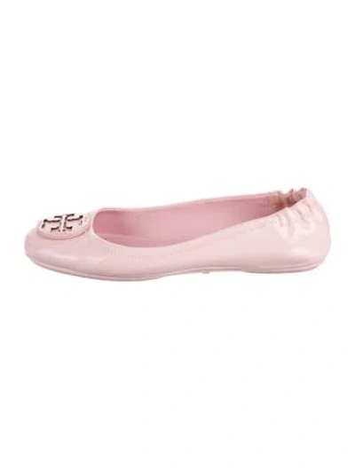 Pre-owned Tory Burch Patent Leather Ballet Flats In Pink